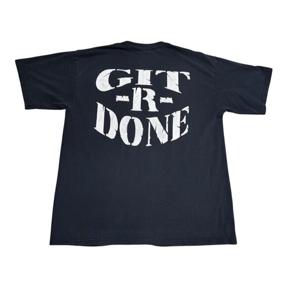 Vintage 2000s Larry the Cable Guy Git R Done Promo Shirt Adult Large - Picture 1 of 8